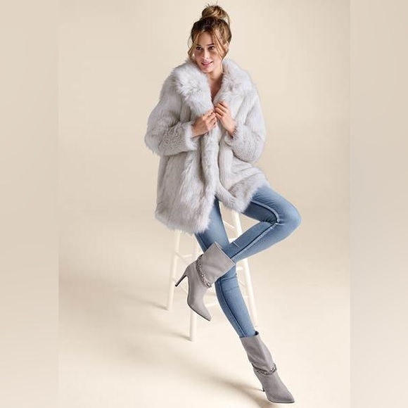 Venus Mid-Length Faux-Fur Coat, Size XL New w/Tag in original packaging - Picture 12 of 12